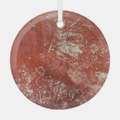 Oud koper: levendige metaaltextuur. glas ornament (Voorkant)