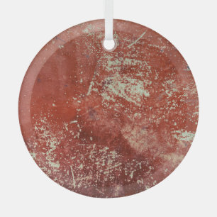 Oud koper: levendige metaaltextuur. glas ornament