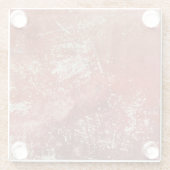 Oud koper: levendige metaaltextuur. glazen onderzetter (Achterkant)