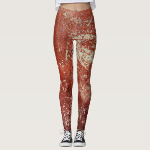 Oud koper: levendige metaaltextuur. leggings