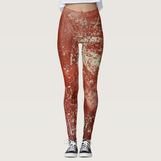 Oud koper: levendige metaaltextuur. leggings (Voorkant)