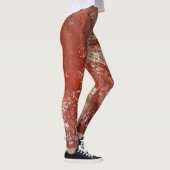 Oud koper: levendige metaaltextuur. leggings (Rechts)
