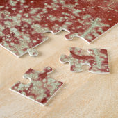 Oud koper: levendige metaaltextuur. legpuzzel (Zijkant)