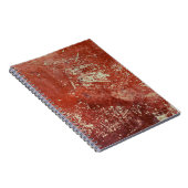 Oud koper: levendige metaaltextuur. notitieboek (Rechterzijde)