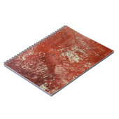 Oud koper: levendige metaaltextuur. notitieboek (Linkerzijde)