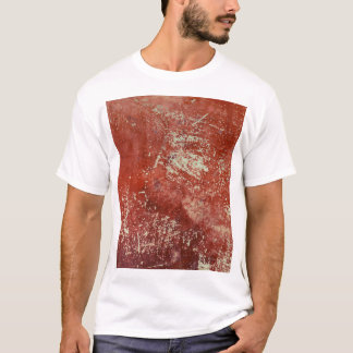Oud koper: levendige metaaltextuur. t-shirt