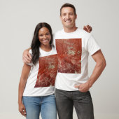 Oud koper: levendige metaaltextuur. t-shirt (Unisex)