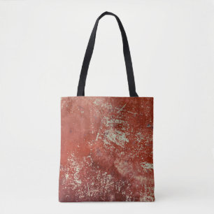 Oud koper: levendige metaaltextuur. tote bag
