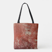 Oud koper: levendige metaaltextuur. tote bag (Achterkant)