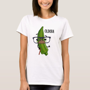 Oud-kra Grappige Okra Puns T-shirt