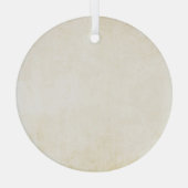 Oud kraftpapier-document: geweven achtergrond glas ornament (Achterkant)