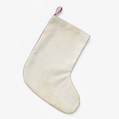 Oud kraftpapier-document: geweven achtergrond kleine kerstsok (Voorkant (Hangend))