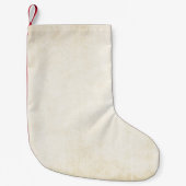 Oud kraftpapier-document: geweven achtergrond kleine kerstsok (Voorkant)