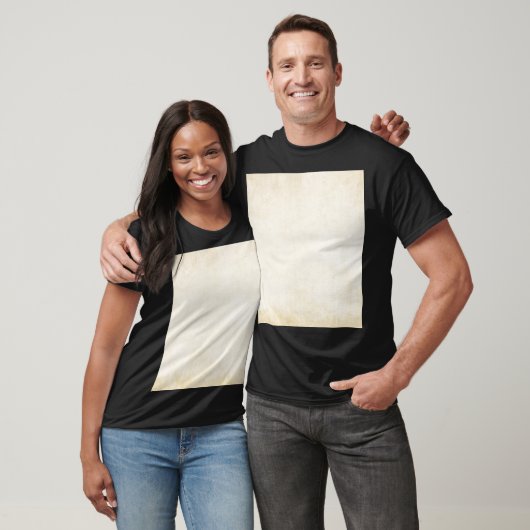 Oud kraftpapier-document: geweven achtergrond t-shirt (Unisex)
