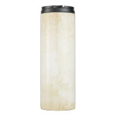 Oud kraftpapier-document: geweven achtergrond thermosbeker (Achterkant)