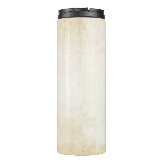 Oud kraftpapier-document: geweven achtergrond thermosbeker (Achterkant)