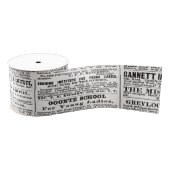 Oud krantenontwerp grosgrain lint (Spoel)