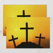 Oud kruiend kruis op Calvaria Hill op Sunset (Voorkant / Achterkant)