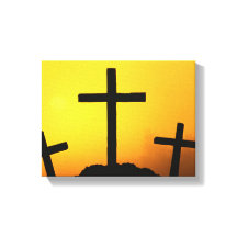 Oud kruiend kruis op Calvaria Hill op Sunset