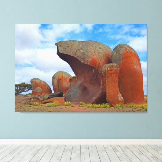 OUD KWARTS 32x48 Canvas Afdruk (Insitu (Houten vloer))