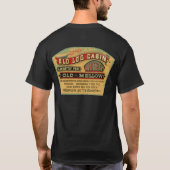 Oud  label voor Logcabine Whiskey T-shirt (Achterkant)