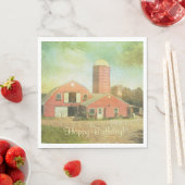 Oud land Barn Birthday Servet (Insitu)