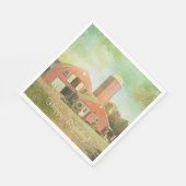 Oud land Barn Birthday Servet (Hoek)