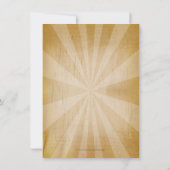 Oud- land verjaardagsfeestuitnodiging kaart (Achterkant)