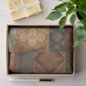 Oud landelijk fazant fruit bloemmotief tissuepapier (Geschenk)