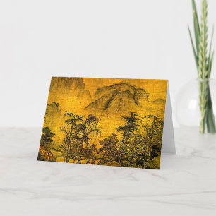 Oud Landschap Feestdagen Kaart