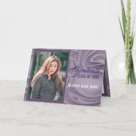 Oud Lavendel Afstuderen Foto Party Uitnodiging