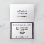 Oud Lavendel Afstuderen Foto Party Uitnodiging (Binnen)