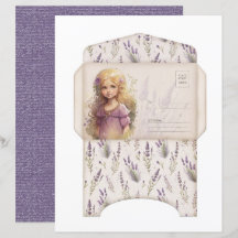 Oud Lavendel Dagboek Papierblad