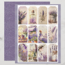 Oud Lavendel Dagboekpapierblad