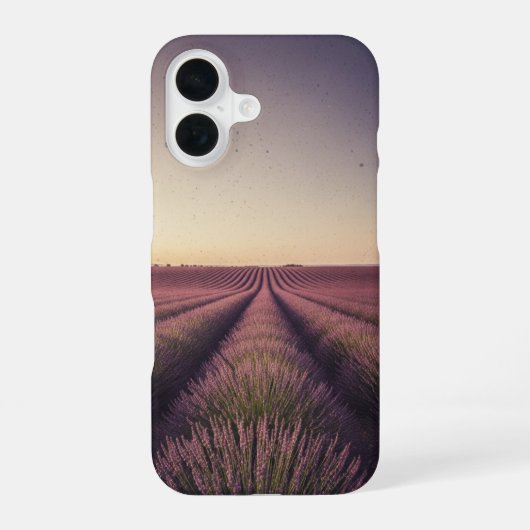 Oud lavendelveld iPhone 16 hoesje (Achterkant)