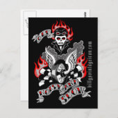 Oud, lawaaierig & langzaam (kleur) briefkaart (Voorkant / Achterkant)