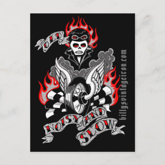 Oud, lawaaierig & langzaam (kleur) briefkaart