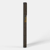 Oud leder afdrukken iPhone hoesje (Rechterkant)