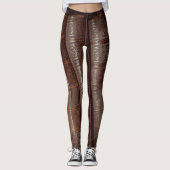 Oud leder leggings (Voorkant)