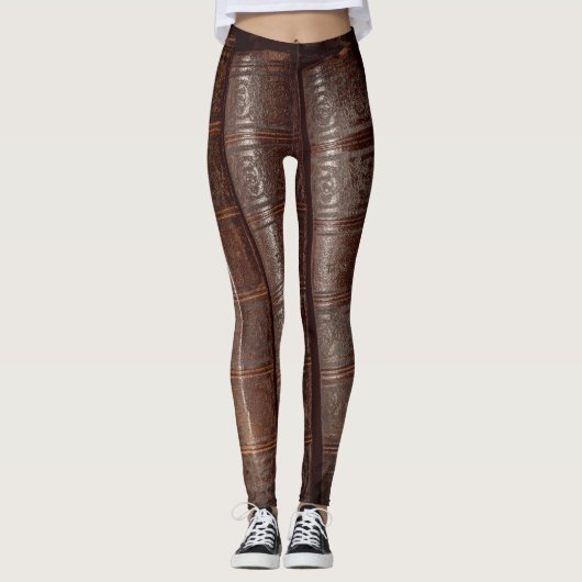 Oud leder leggings (Voorkant)