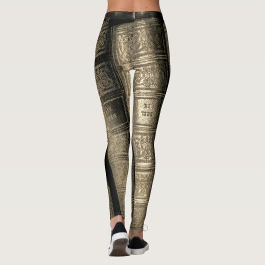 Oud leder leggings (Achterkant)