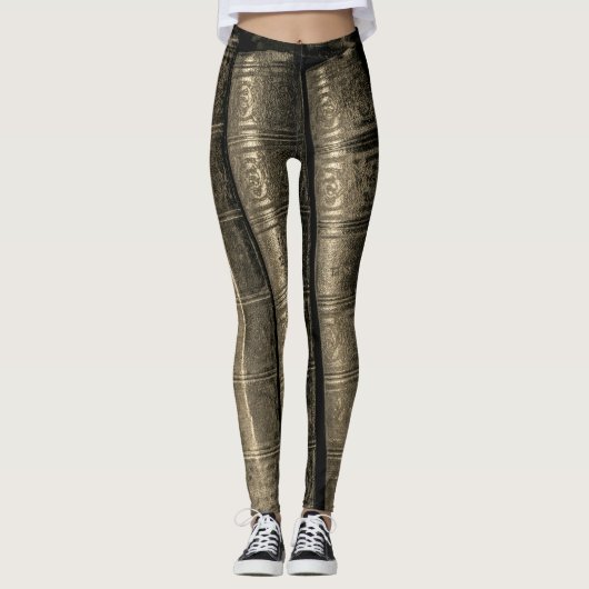 Oud leder leggings (Voorkant)