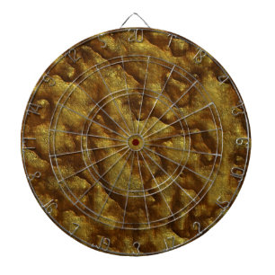 oud leer dartbord