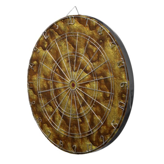 oud leer dartbord (Voorkant Rechts)