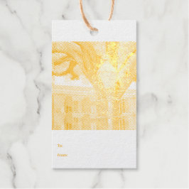 Oud licht voor een boom cadeaulabels