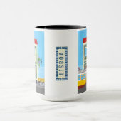 Oud Lissabon huis met katten en gele tram Mok (Midden)