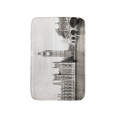 Oud Londen, zwart-wit. Badmat (Voorkant Verticaal)