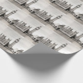 Oud Londen, zwart-wit. Cadeaupapier (Hoek)