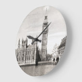 Oud Londen, zwart-wit. Grote Klok (Hoek)