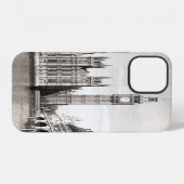 Oud Londen, zwart-wit. iPhone Hoesje (Achterkant horizontaal)